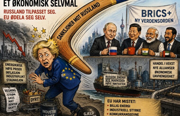 EUs russofobiske økonomiske krig er blitt et historisk selvmål