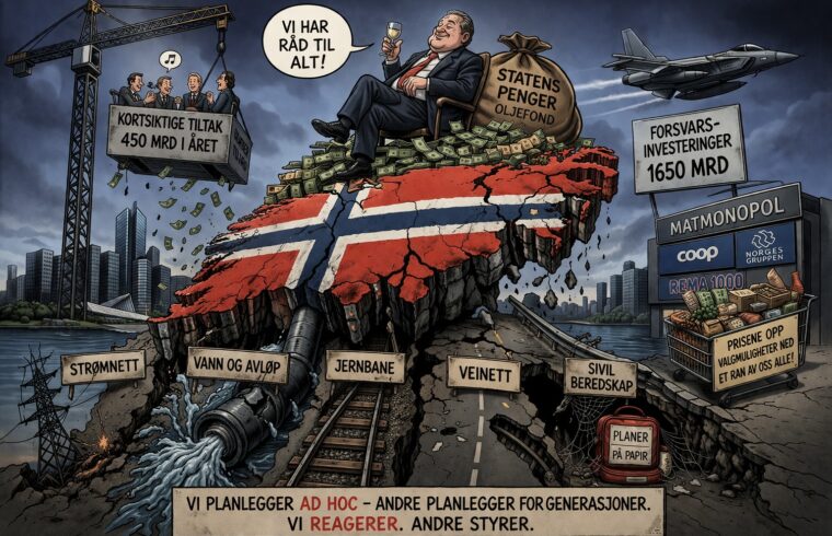 Norge, et land i forfall bak en fasade av rikdom